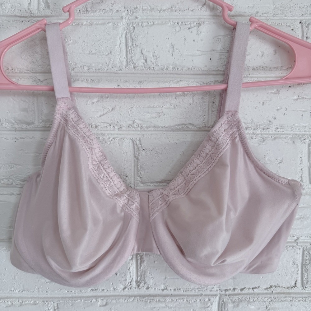 WACOAL Bra SZ 38D‎ Underwire Pink Unlined Full Coverage See Description
